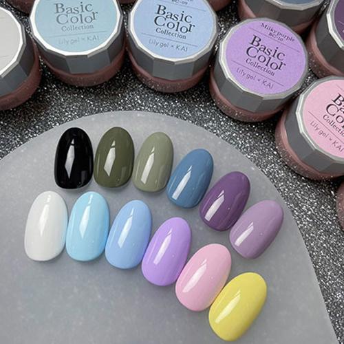 Lily gel リリージェル カラージェル KAI ベーシックカラーコレクション ♯BC-10 ミルキーパープル 3g |  | 02