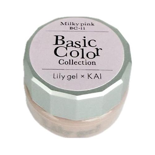 Lily gel リリージェル カラージェル KAI ベーシックカラーコレクション ♯BC-11 ミルキーピンク 3g |  | 01