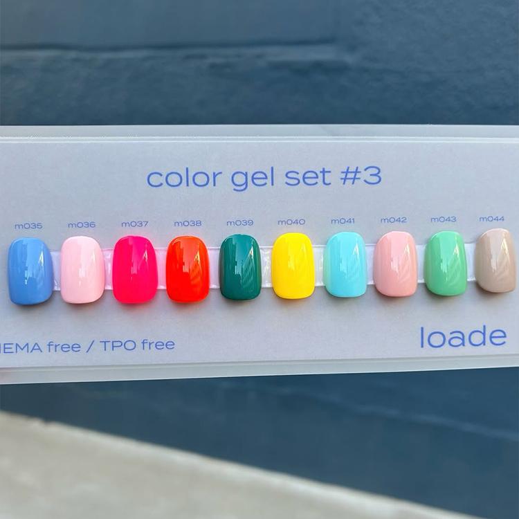 loade ロアデ カラージェル 4g m035〜044 セット : ネイルショップ
