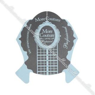 【未使用品】認定ハンド 替えチップ モアクチュールフォーム More Couture モアクチュール ネイルフォーム ブルー 100枚 : ネイル