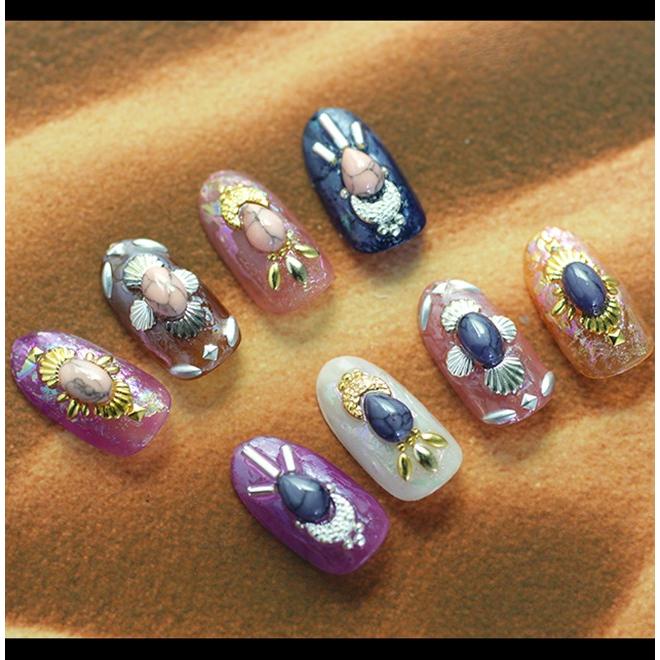 SHAREYDVA シャレドワ インディアンストーン オーバル ターコイズブルー 10P |  | 02