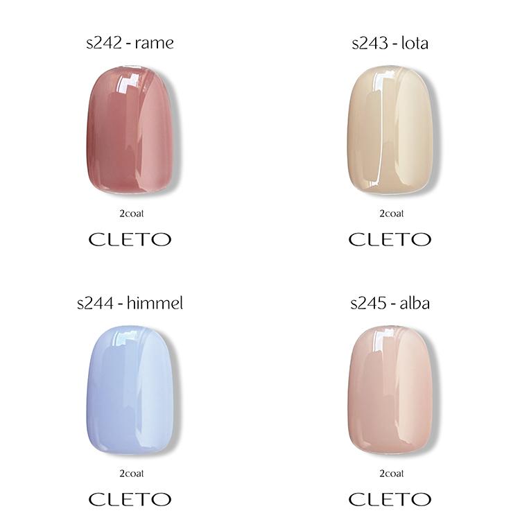 CLETO クレト カラージェル 2.7g 全20色 s230〜s249 単品 : ネイル