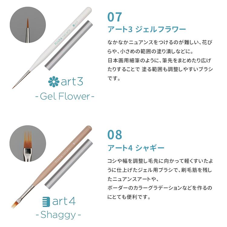 flicka nail arts フリッカネイルアーツ ジェルブラシシリーズ 12type キャップ付き |  | 16