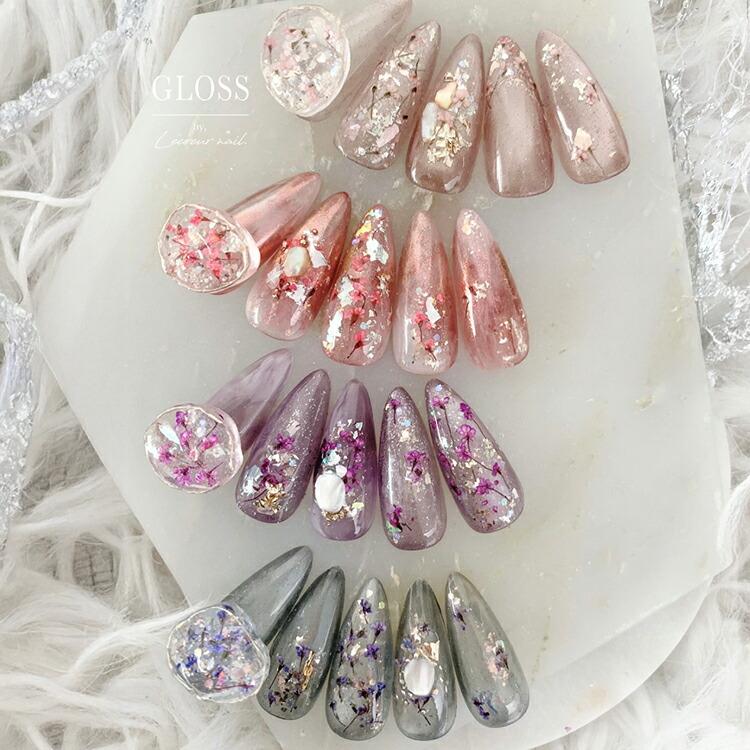 GLOSS by. Lecoeur nail. グロスバイルクールネイル carol flora キャロルフローラ 0.4g piu spiriz lunera juju |  | 06