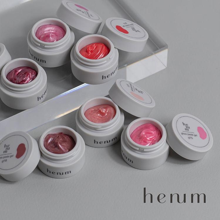 henum ヘニュム グロスペーストジェル 全6色 gl13〜gl18 各2.8g