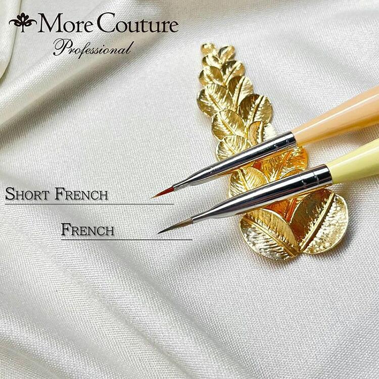 【当日発送可】More Couture モアクチュール モアジェルブラシ オーバル フラット フレンチ ライナー ターコイヅム ファンシェイプ キャップ付き |  | 11