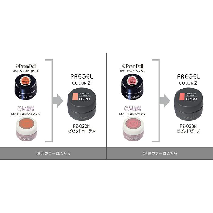 pregel プリジェル カラージェル カラーZ 3g PZ-010N〜PZ-023N