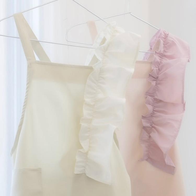 tree. ツリー フリルエプロン chiffon beige シフォンベージュ misty pink ミスティーピンク |  | 03