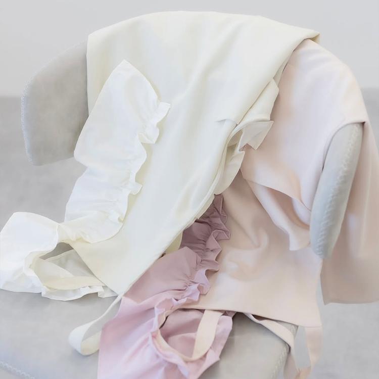 tree. ツリー フリルエプロン chiffon beige シフォンベージュ misty pink ミスティーピンク |  | 04