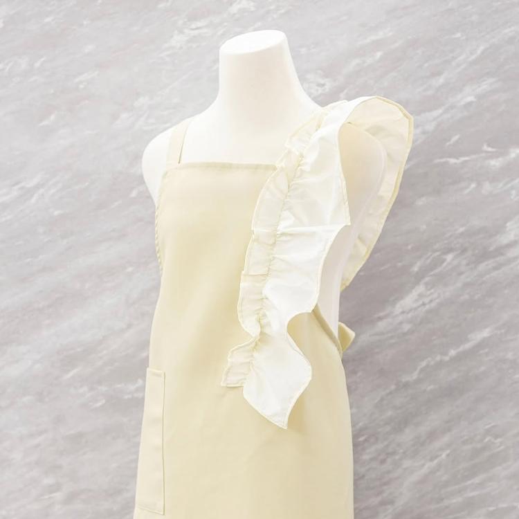 tree. ツリー フリルエプロン chiffon beige シフォンベージュ misty pink ミスティーピンク |  | 05