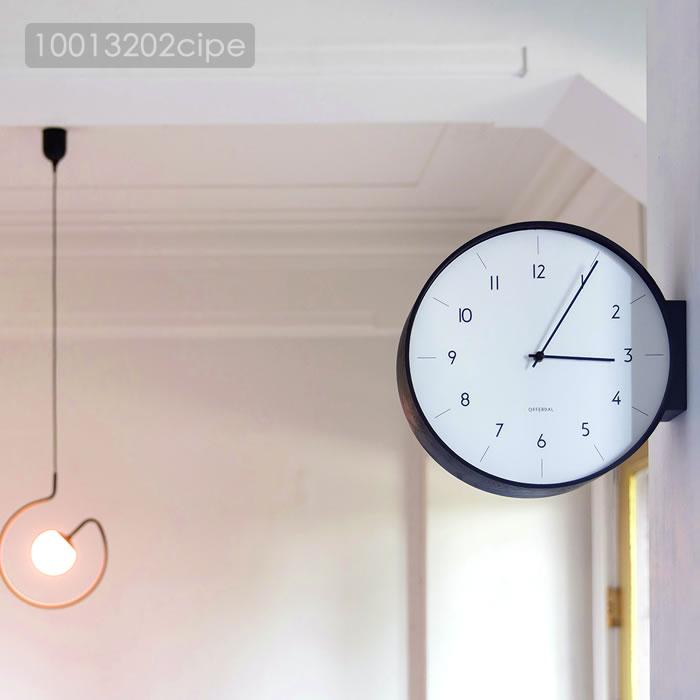 INTERFORM（インターフォルム） 両面時計 壁掛け時計 おしゃれ 壁掛け