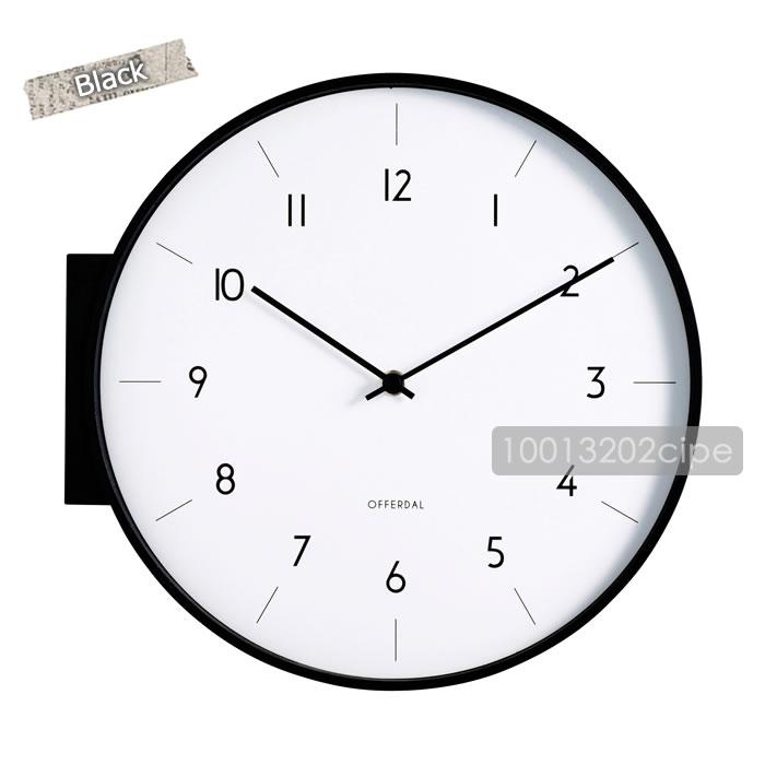 INTERFORM（インターフォルム） 両面時計 壁掛け時計 おしゃれ 壁掛け