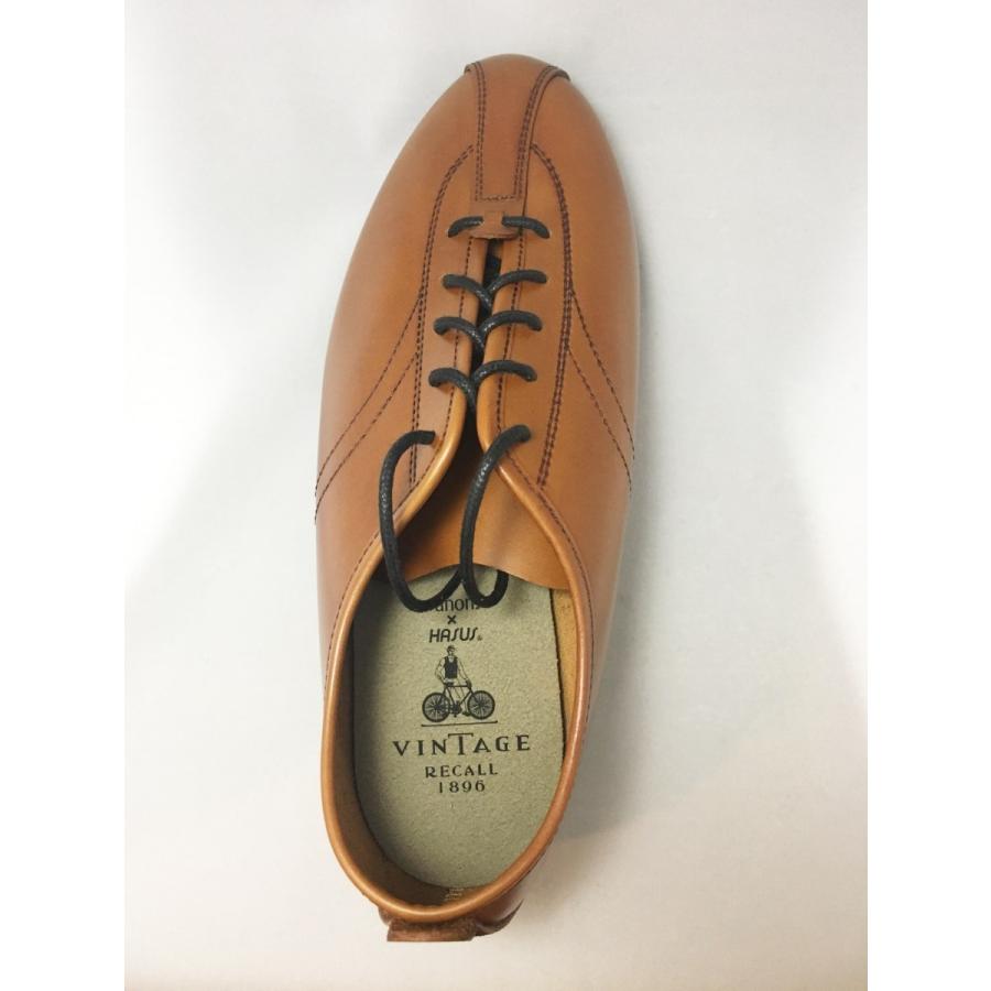 ビンテージシューズ Vitage Classic(with heel) shoes Brown ヒール クラシック サイクリングシューズ｜calm-runon｜02