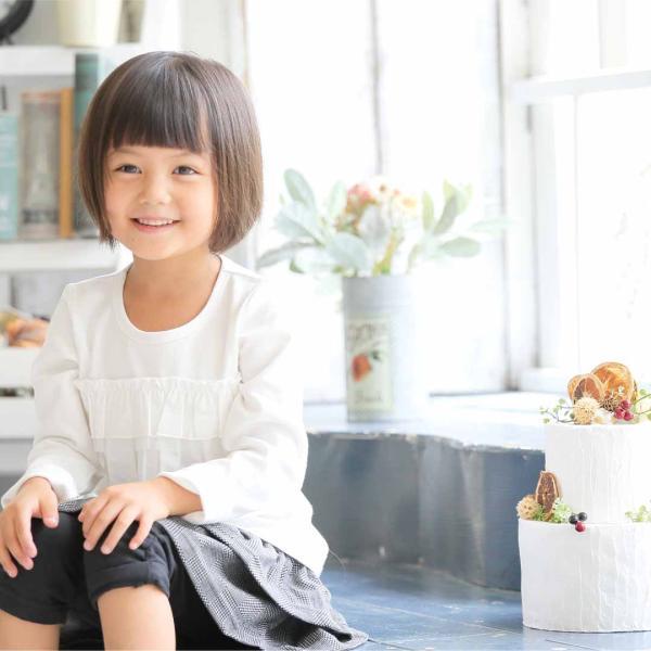 子供服 女の子 長袖 白 フォーマル 80 90 100 110 120 130 コットン 