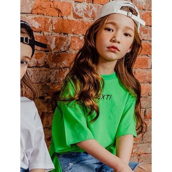 ビッグ big tシャツ 白 緑 みどり 半袖 男の子 女の子 90 100 110 120