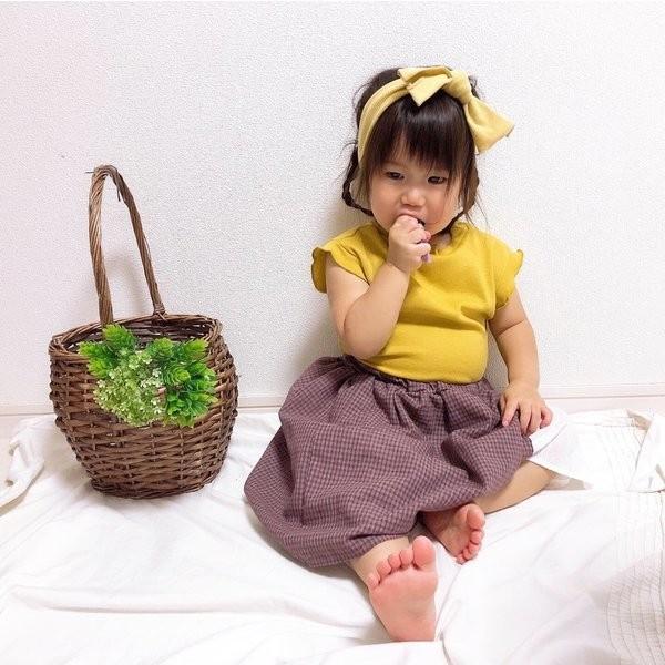 韓国子供服 韓国 チェック スカート 90 100 110 120 130 女の子