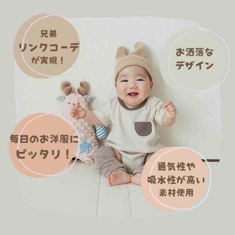 ベビー服 男 赤ちゃん 服 ロンパース 70 80 90 新生児 カバーオール