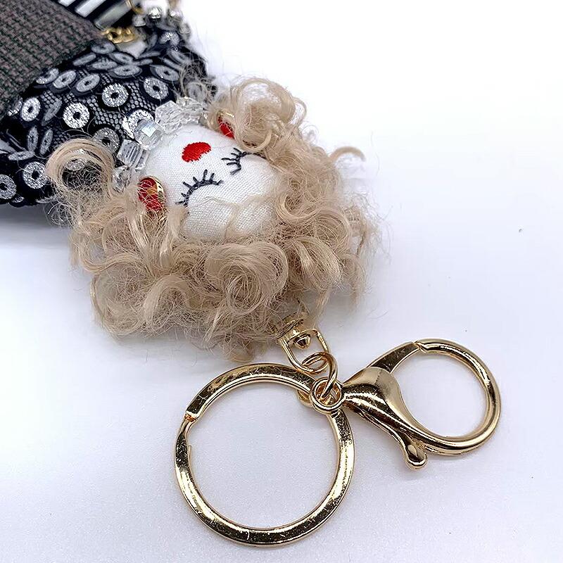 ドールチャーム スパンコール柄 ボンバーチャーム 手作り ハンドメイド キーホルダー バッグチャーム チャーム 可愛い おしゃれ Calme Ahre 通販 Yahoo ショッピング