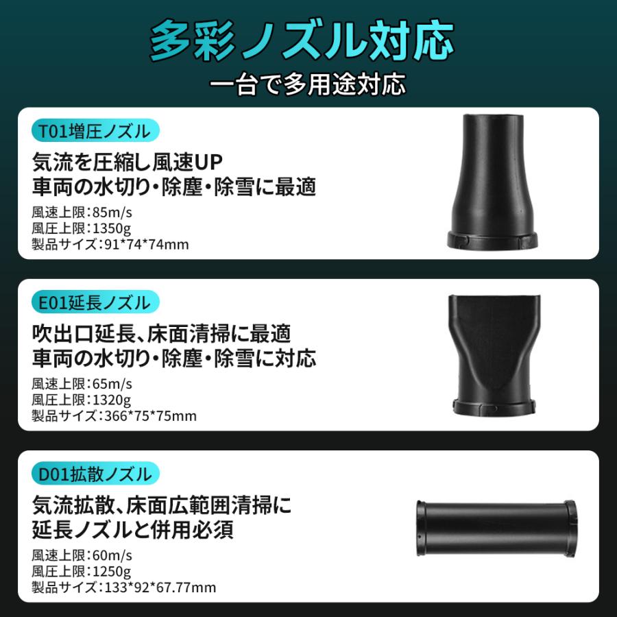 ブロワー 充電式 洗車 エアダスター 強力送風 250000rpm 高速回転