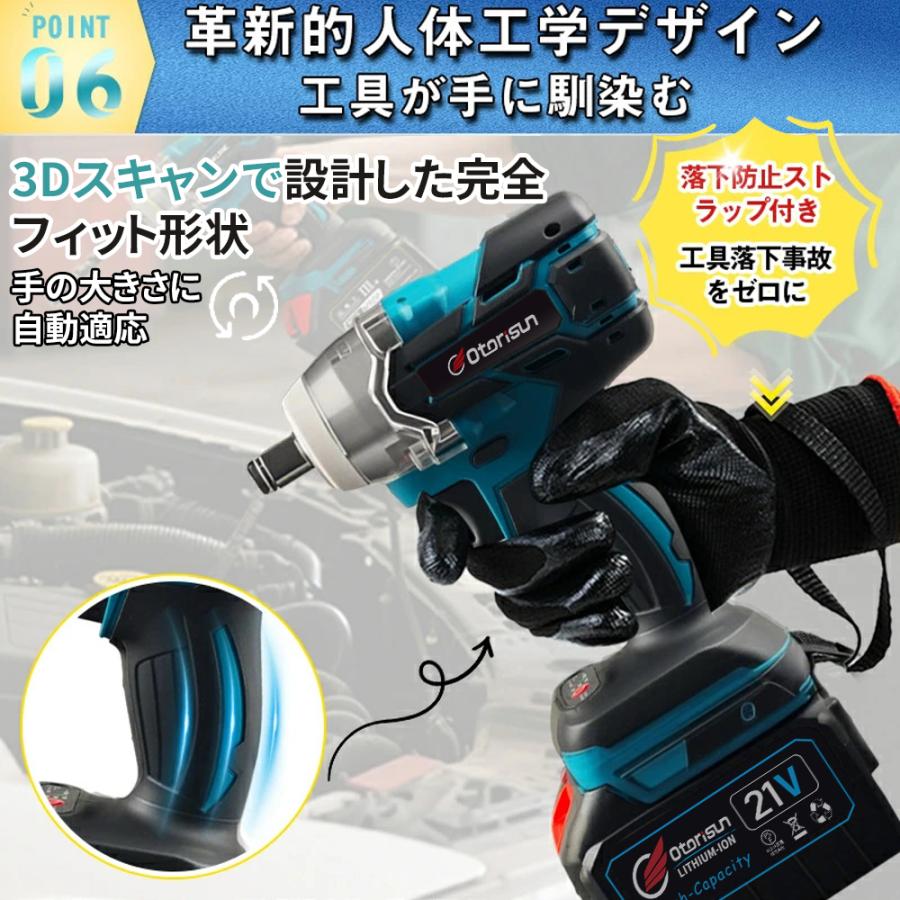 電動インパクトドライバー インパクトレンチ タイヤ交換 21V マキタ