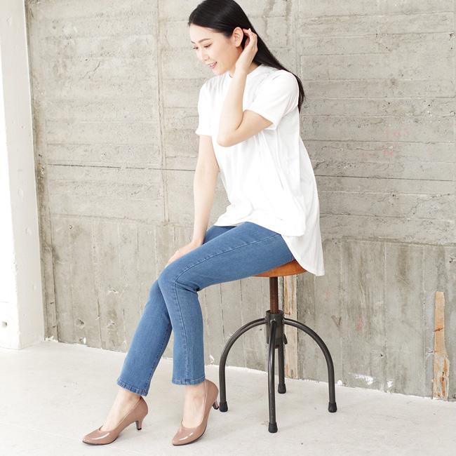 パンプス エナメル アーモンドトゥ レディース 疲れにくい 痛くない 雨の日 レインパンプス 歩きやすい 結婚式 5.5cm 幅広 通勤 (FOO-MG-R5551)の画像