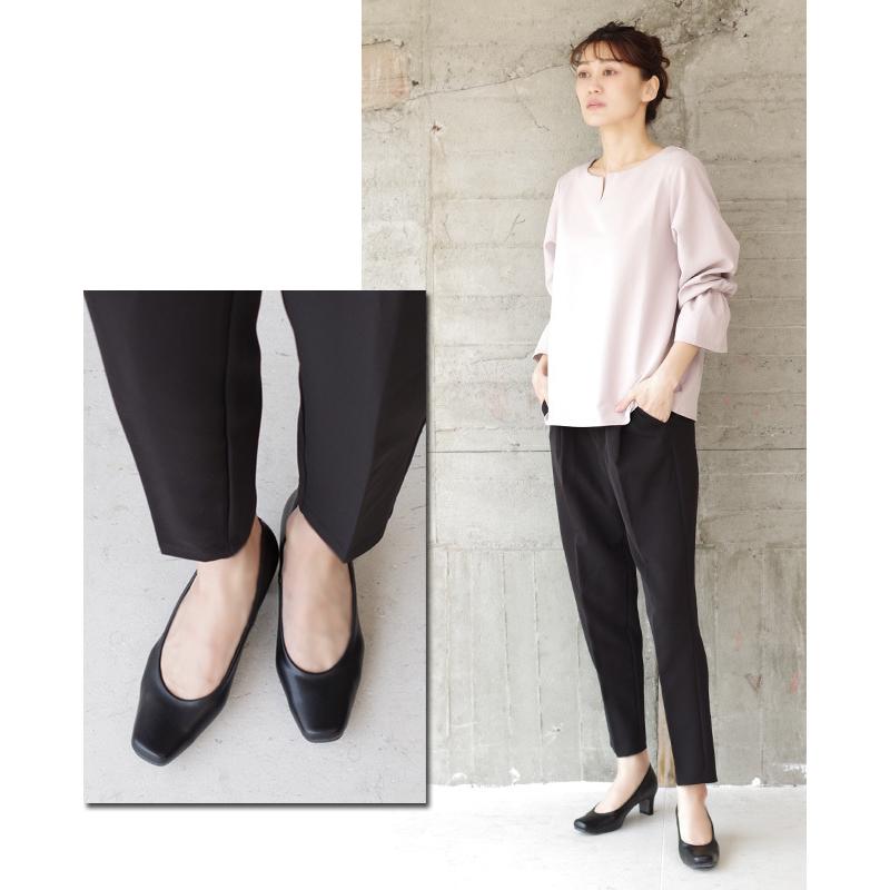 コードカオス boaレディース 23.5cm SUaSHI スウェイシー 素足 スクエア ビジネス パンプス 日本製