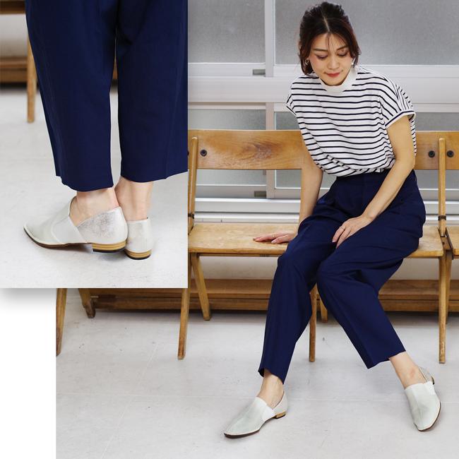 最終値下げ loulou de saison フラットシューズBarsi 35 SUaSHI（スウェイシー） フラットシューズ スリッポン レディース