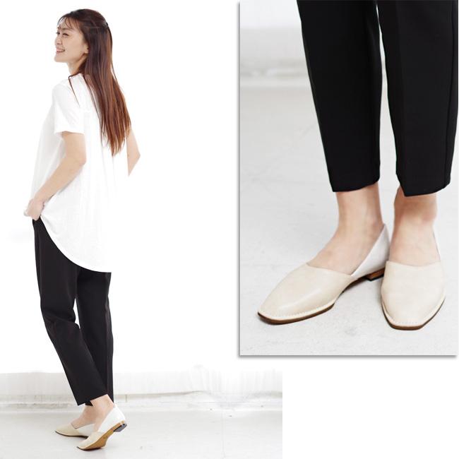 パンプス フラット レディース スネーク スクエアトゥ SUaSHI 痛くない フラットシューズ ドクターシューズ 幅広 バレエシューズ 痛くない [FOO-MI-R3271] | SUaSHI | 23