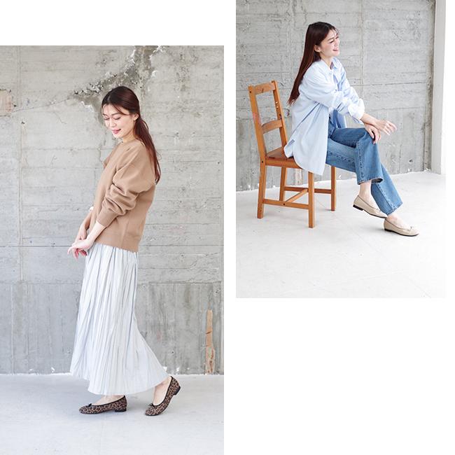 バレエシューズ パンプス レディース 痛くない 幅広 歩きやすい ストレッチ バレエ フラットシューズ リボン 1.5cm 日本製[FOO-SN-R1631] | SUaSHI | 37