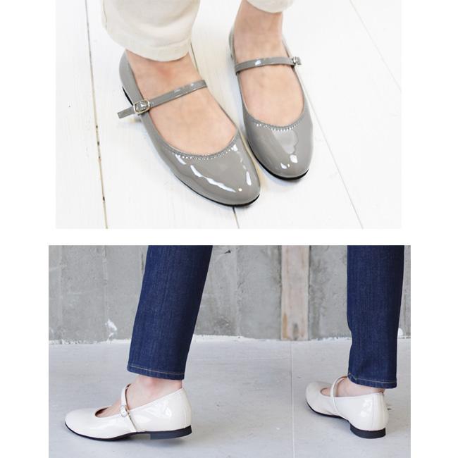 SUaSHI パンプス レディース ストラップ ローヒール ぺたんこ