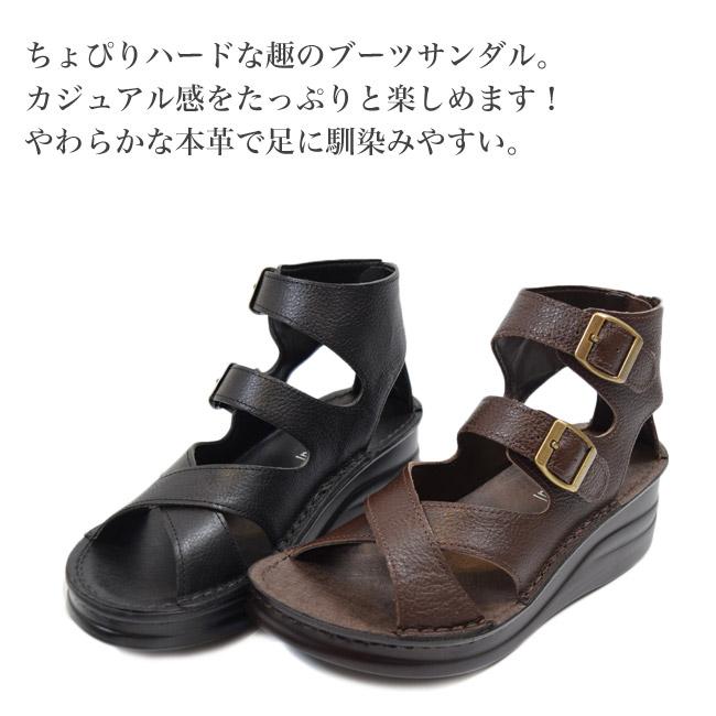 インコルジェ サンダル レディース 日本製 本革 ダブルバックル