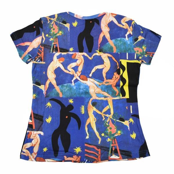 tシャツ 半袖 総柄 レディース アート プリント Tシャツ