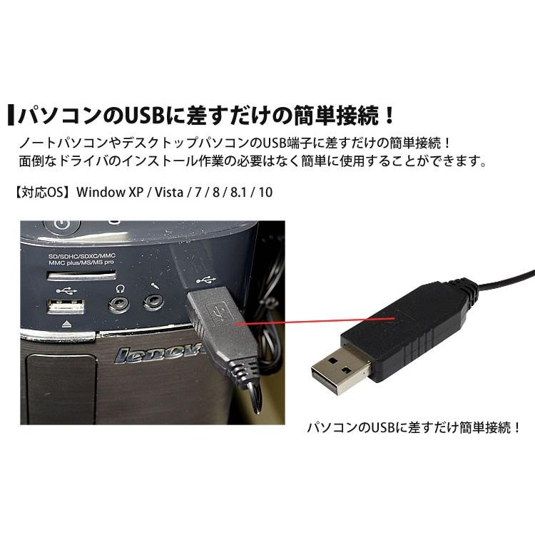 フラット型 PCマイク USB 全指向性 パソコン コンパクト 小型 Skype