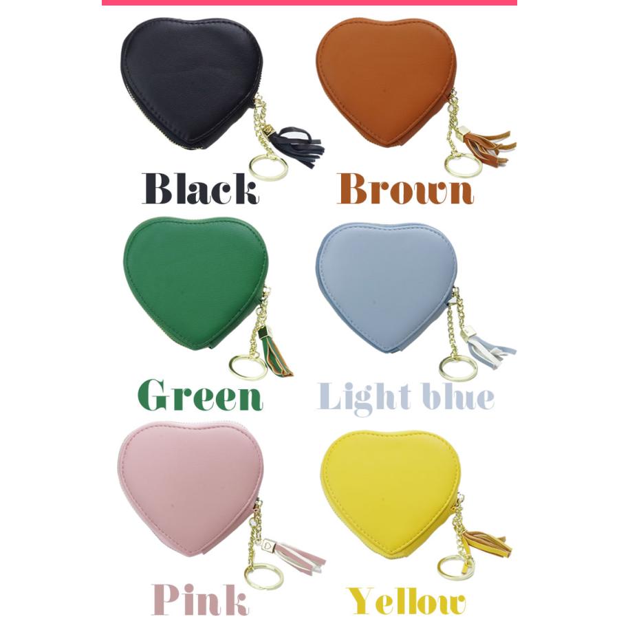 ハート型 ポーチ 小物入れ イヤホンケース カードケース かわいい