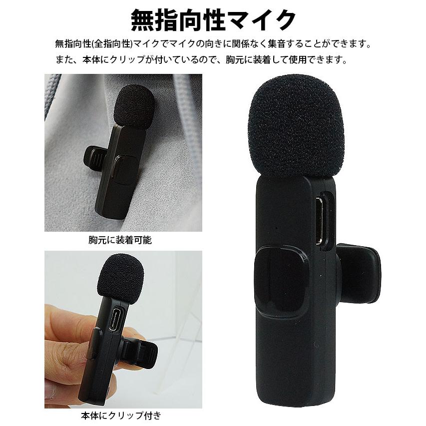 ピンマイク ワイヤレス 3.5mm レシーバー付属 無指向性 全指向性
