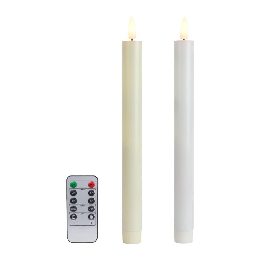LED ろうそく 2本 リモコン セット 蝋燭 ローソク 電池式 火を使わない