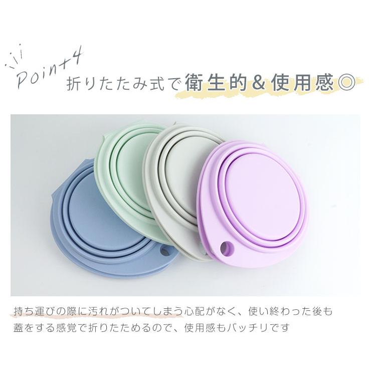 ペット ダブルボウル フードボウル 折りたたみ シリコン リング お散歩