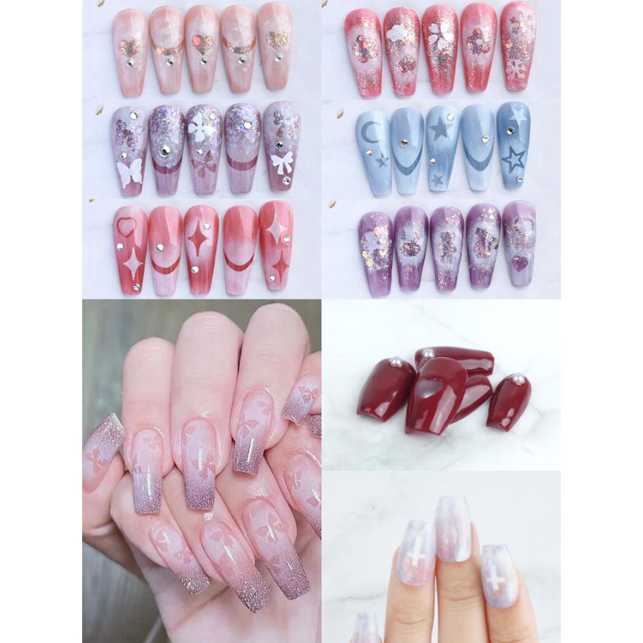 ネイルシール デザインシール ネイルパーツ 6枚セット パーツ