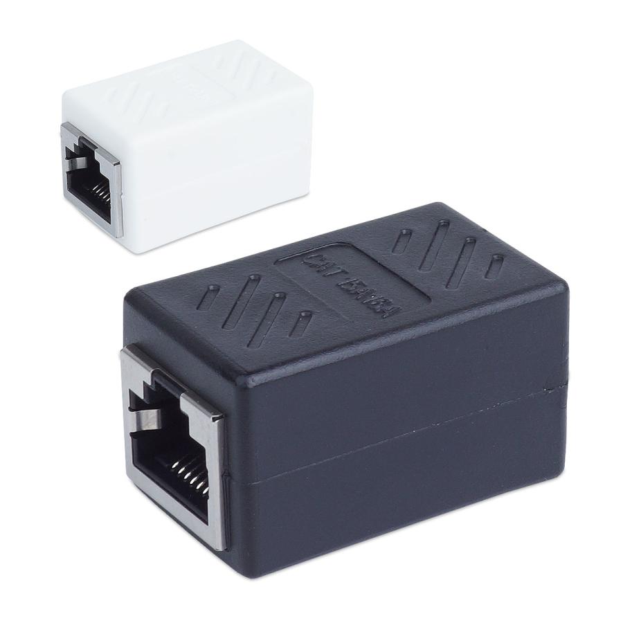 LANケーブル 延長コネクタ 2個セット RJ45 中継コネクタ CAT5 CAT5e