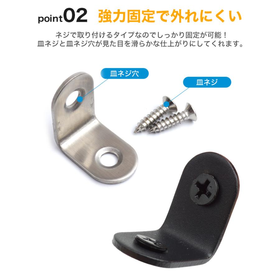 棚受け 金具 25mm L字 ブラケット DIY アイアン アングル 10個セット 