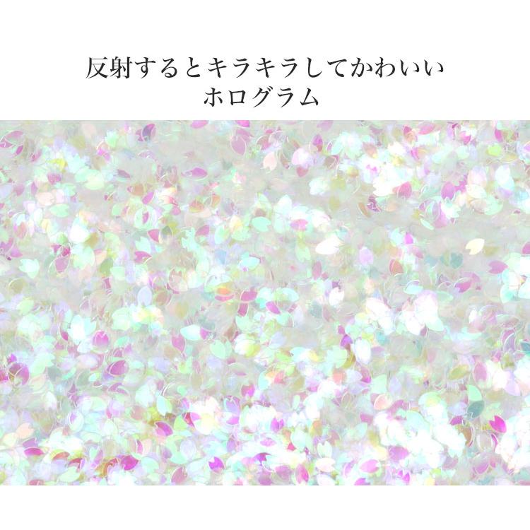 桜 サクラホロ 花 花びら ハンドメイド レジン 封入 ホログラム ネイル