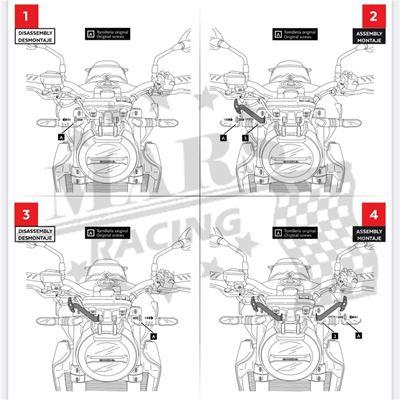 ホンダ バイク 二輪カーボンラインスポーツフロントガラスフロントガラスデフレクターバイザーCB1000R適合2018 2019 2020 20｜calore｜07