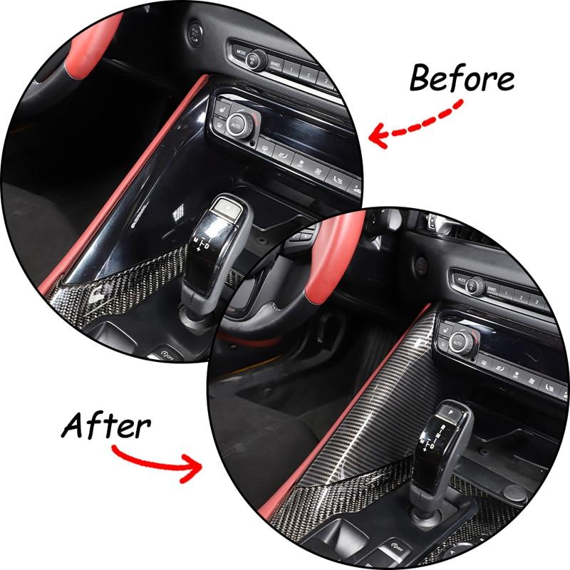 トヨタ GRスープラA90 MK5 20192022用 カーアクセサリー ABS カーボン センターコントロールギア サイドトリムパネル