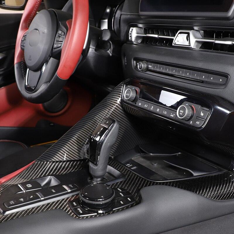 トヨタ GRスープラA90 MK5 20192022用 カーアクセサリー ABS カーボン センターコントロールギア サイドトリムパネル