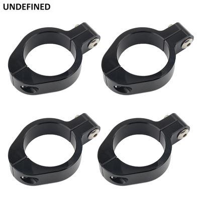 ハーレー スポーツスターXLダイナカフェレーサーチョッパーバイクヘッドライトブラケットマウントクランプ33MM-58MMフォーク管ホールダー黒