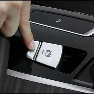 BMW CNORICARCクロムABS電子ハンドブレーキAUTO Hボタンカバートリムデカール 5シリーズG38 G30 2018 Pボタン装飾｜calore｜04