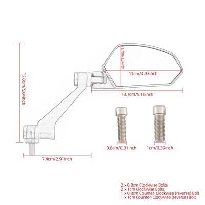 ホンダ 汎用バイク 二輪バックミラー CB650R CB650 R CB1000R CB1300 CB600F 時 CBF600用｜calore｜09