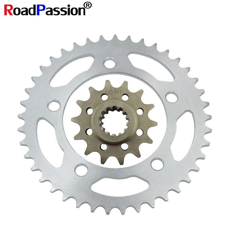 ダートバイクアクセサリー14Tフロント41TトゥースリアスプロケットチェーンホイールFORホンダ CB500F CB500X CBR500R