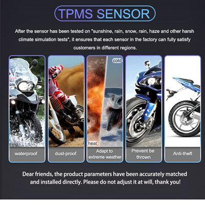 バイクタイヤエア圧システム TPMS ワイヤレス アウター汎用2アウターセンサー LCDディスプレイ M3-C｜calore｜06