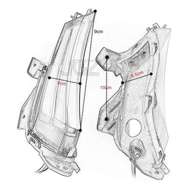 ヤマハ ペアバイクLEDフロントウィンカー 灯のインジケータサイドランプXMAX 250 X-MAX 300 2017 2018｜calore｜07